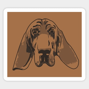 bloodhound full front Sticker